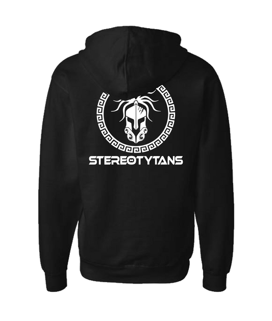 Stereotytans - Circle Logo - Black Zip Up Hoodie
