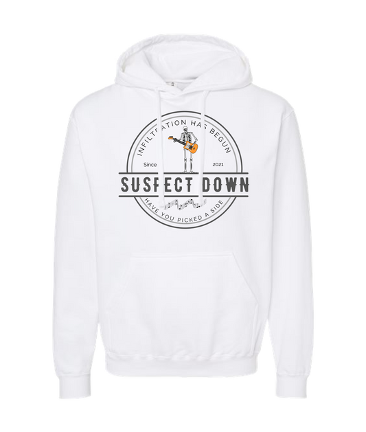 Suspect Down - INFILTRATION - White Hoodie