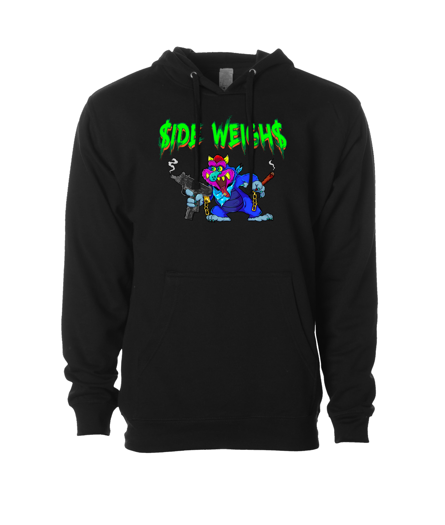 Side Weighs - Spitz - Black Hoodie