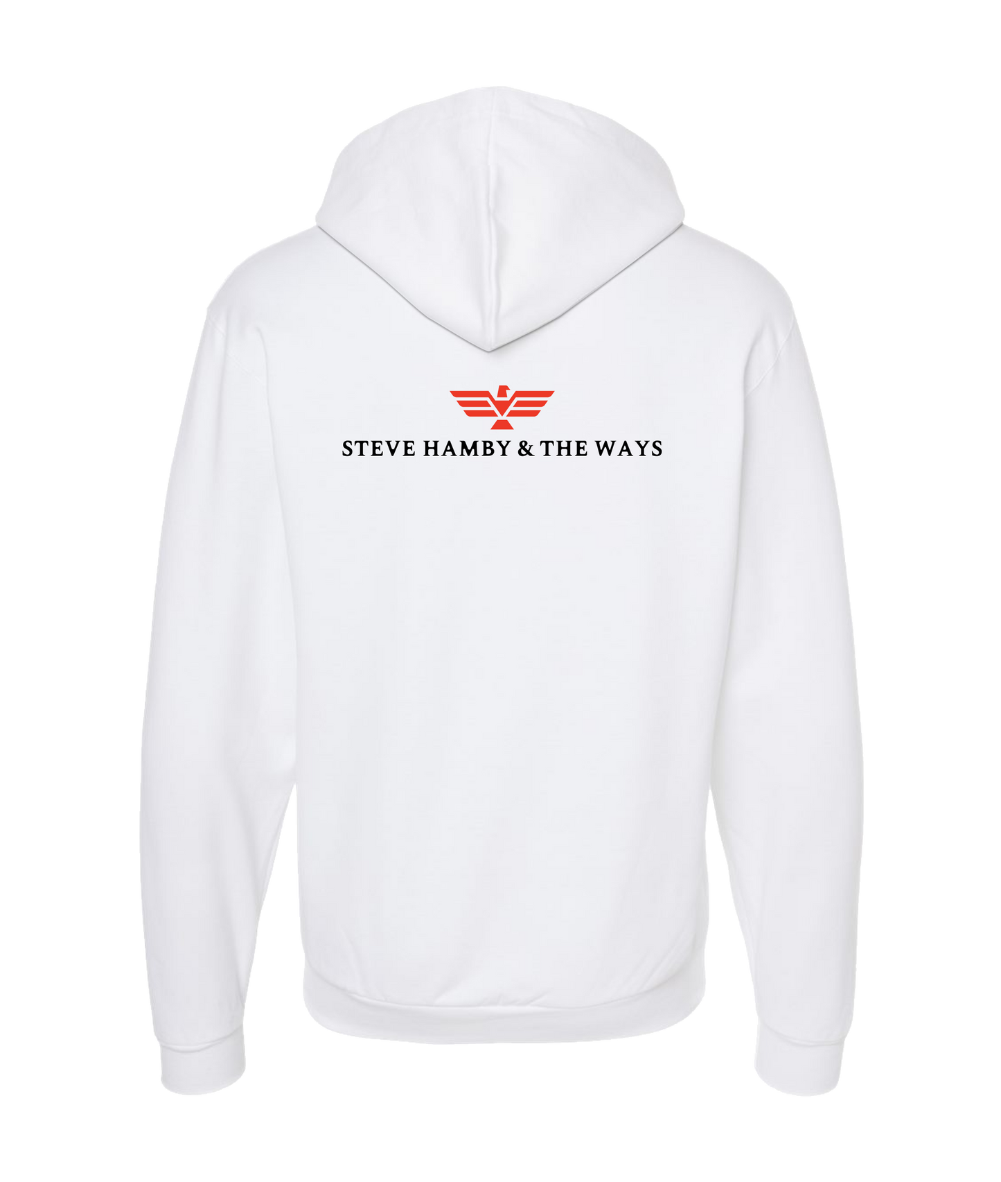 Steve Hamby & The Ways - Logo - White Zip Up Hoodie