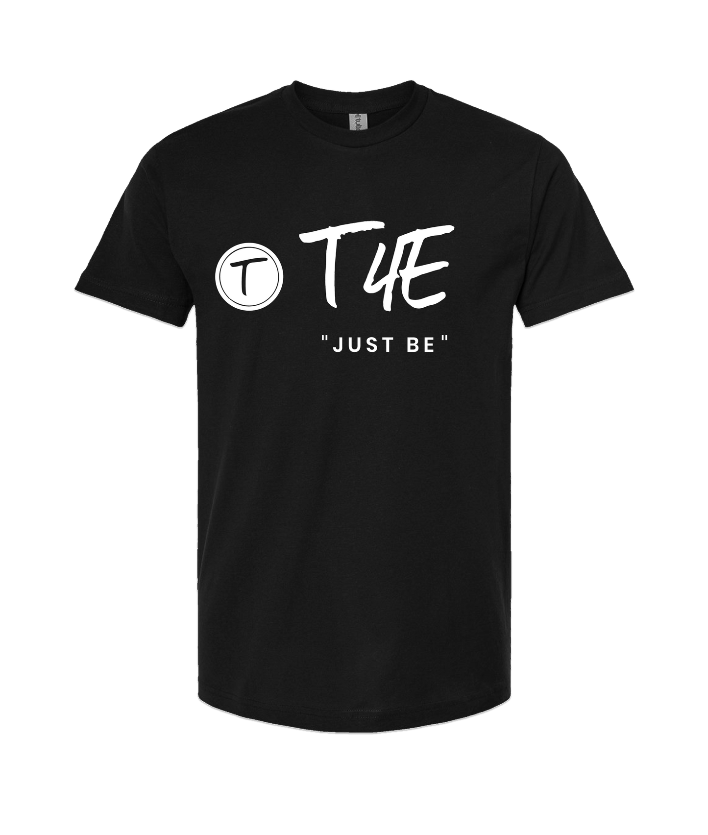 V-T4ETOP - JUST BE - Black T-Shirt