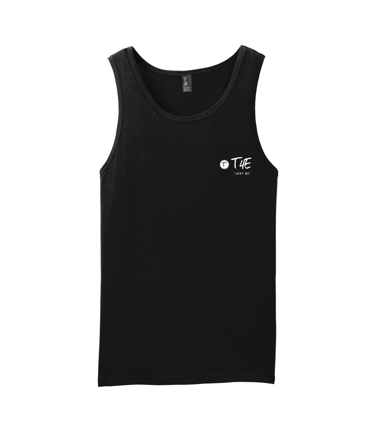 V-T4ETOP - JUST BE - Black Tank Top