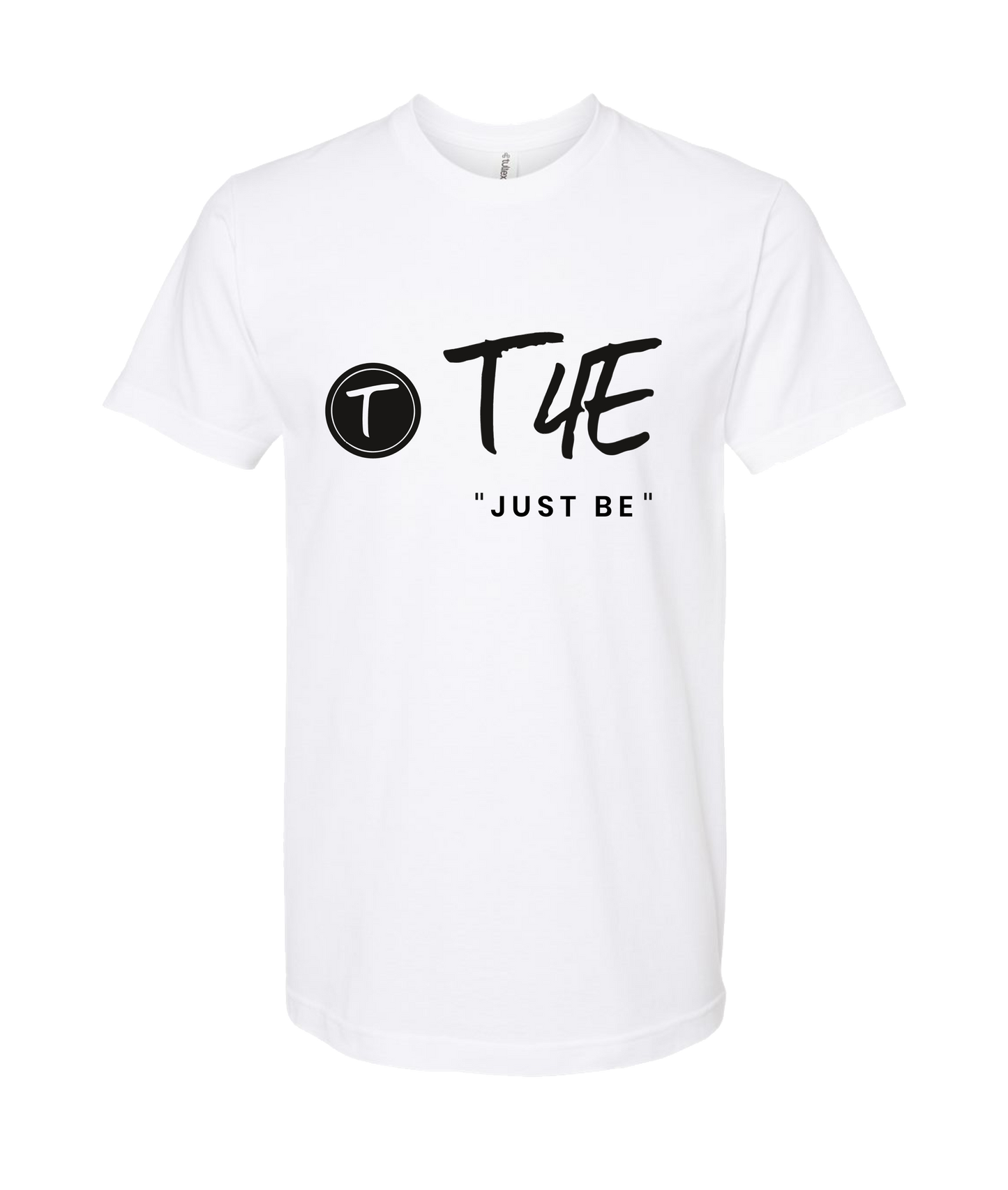 V-T4ETOP - JUST BE - White T Shirt