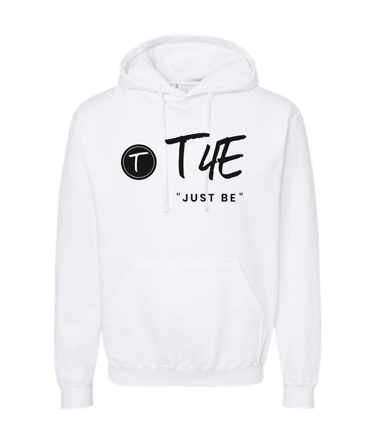 V-T4ETOP - JUST BE - White Hoodie