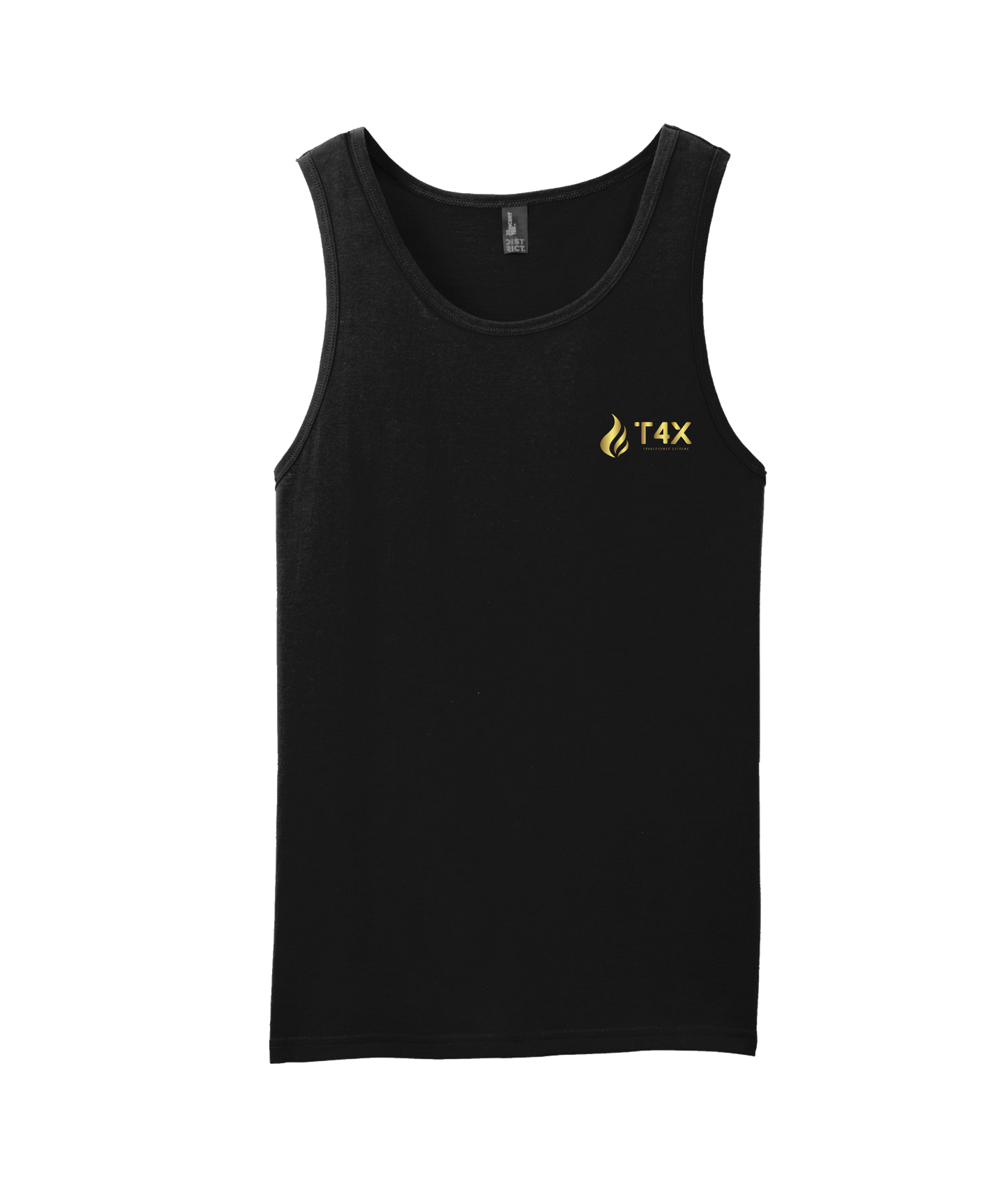 T4E (Trans4ormed Extreme) - GOLD FLAME - Black Tank Top