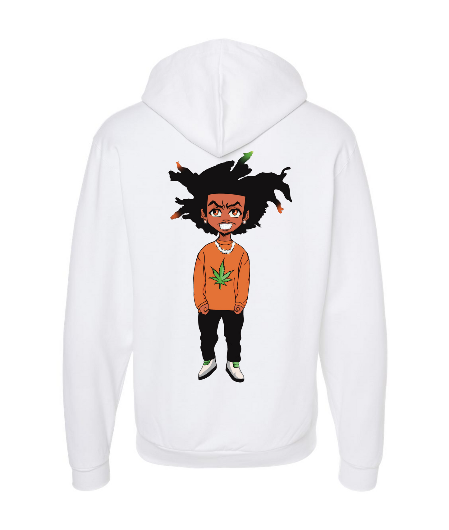 TAKCALB MERCH - Larry 2Key - White Zip Up Hoodie