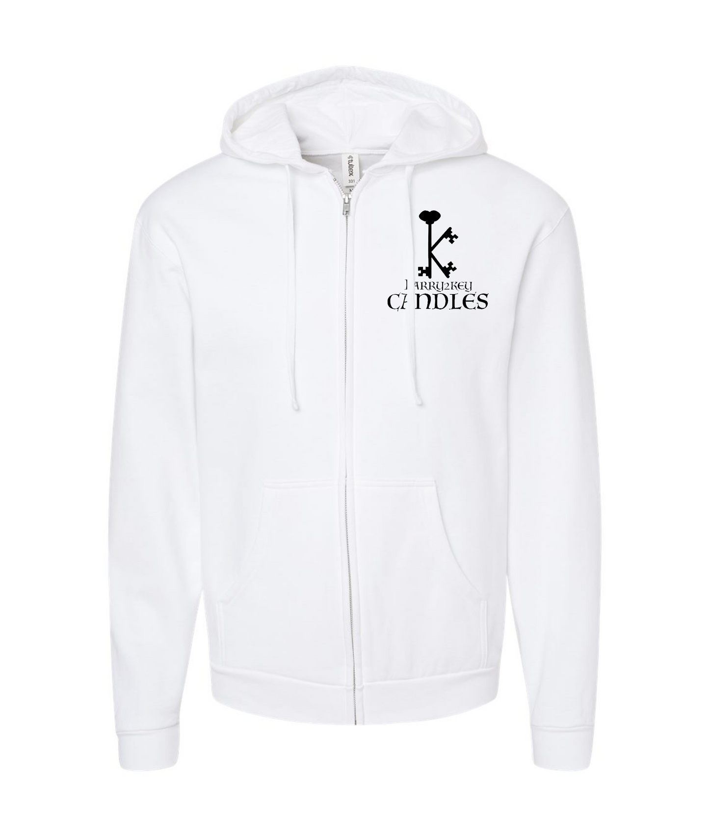 V-TAKCTOP - Larry 2Key - White Zip Up Hoodie