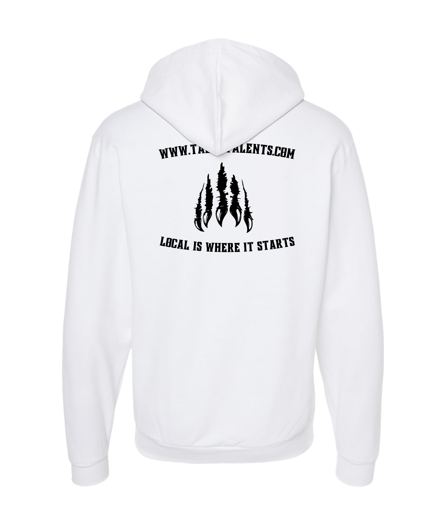 Talon Talents - LIWIS - White Zip Up Hoodie