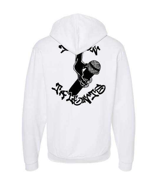 V-TALTOP - TALON MIC - White Zip Up Hoodie