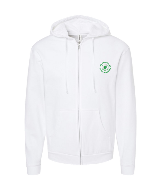 V-TALBTOP - MR PROPHET - White Zip Up Hoodie