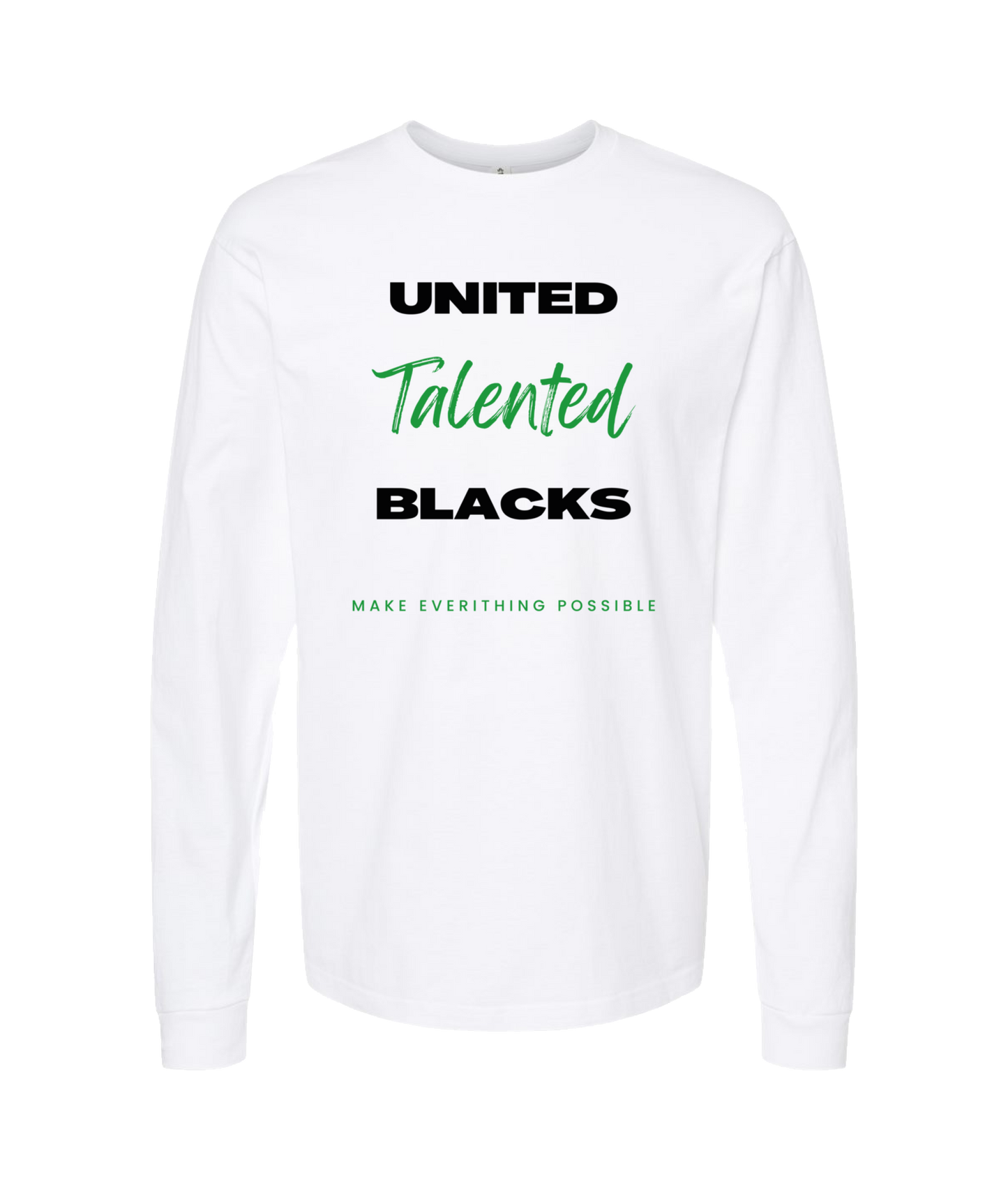 V-TALBTOP - MAKE EVERYTHING POSSIBLE - White Long Sleeve T