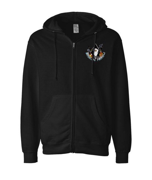 V-TBBATOP - Broken Arrow 1 - Black Zip Up Hoodie