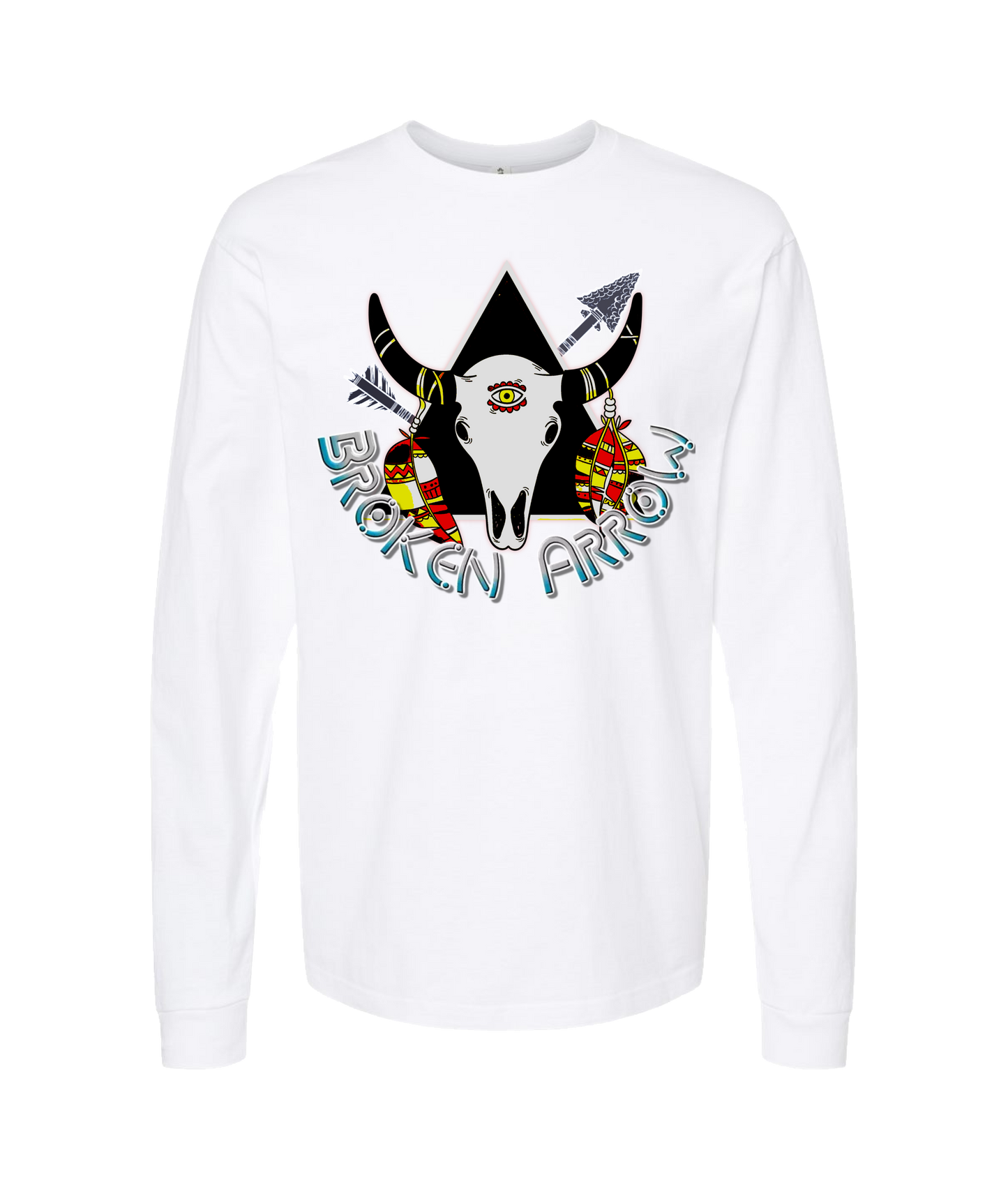 V-TBBATOP - Broken Arrow 1 - White Long Sleeve T