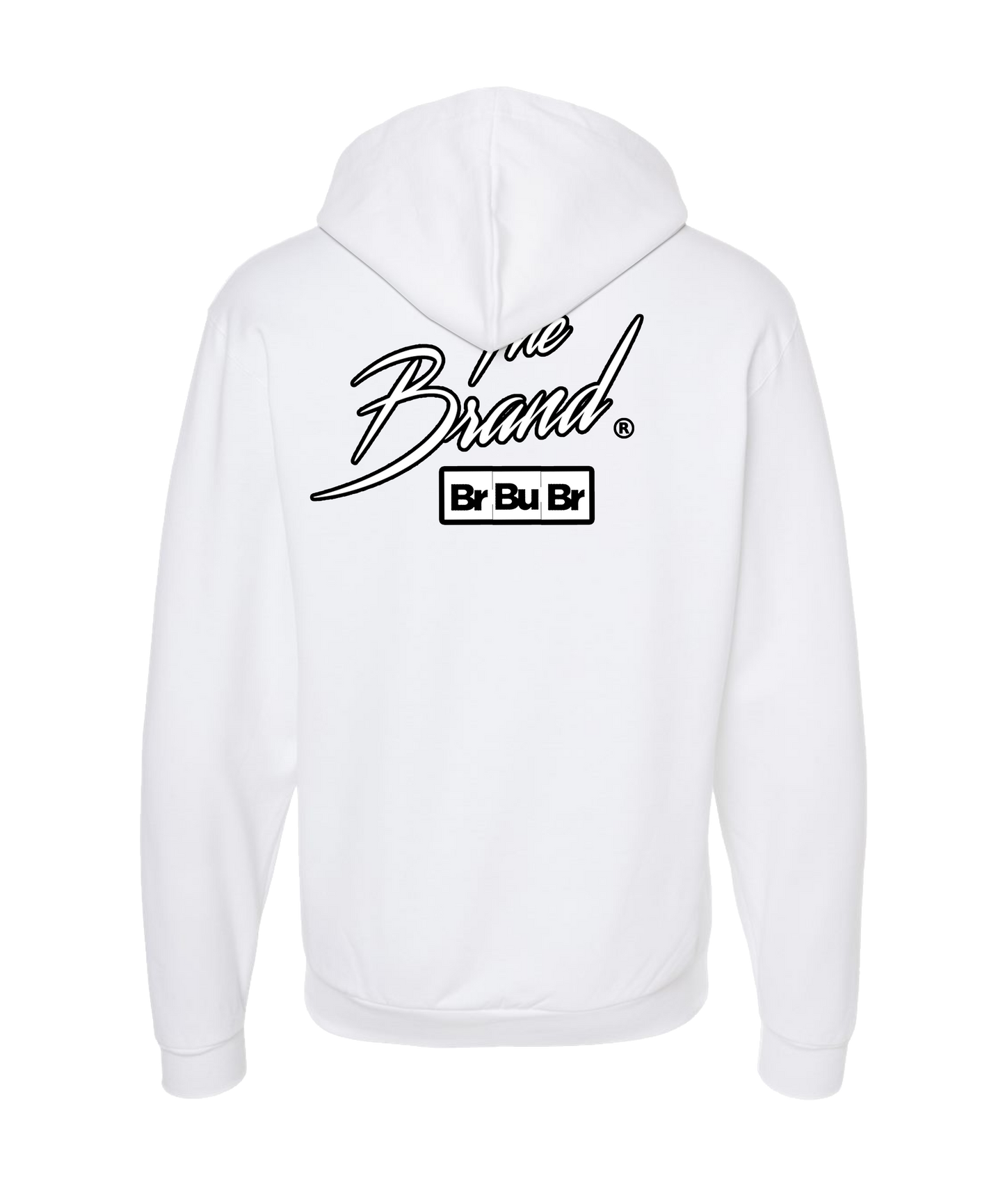 The Breakin Bud Brand - Fall season - White Zip Up Hoodie