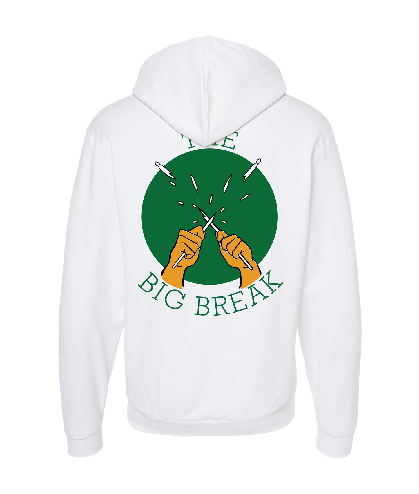 The Big Break - TBB Logo - White Zip Up Hoodie