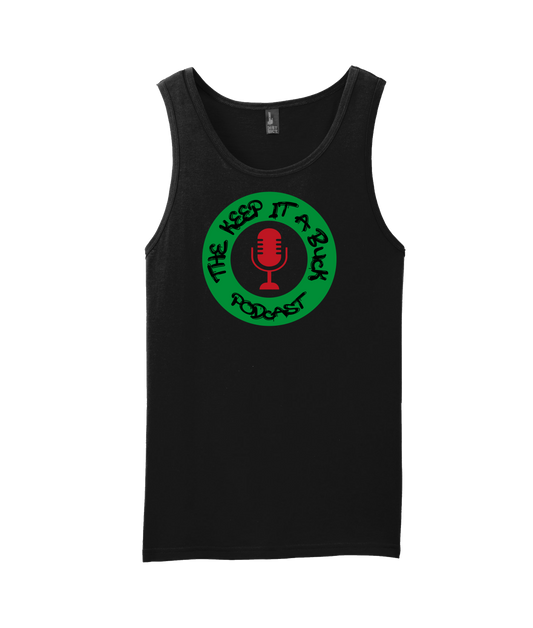 The Buck Store - The Keep it a Buck Podcast Round Logo - Black Tank Top