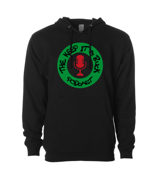 The Buck Store - The Keep it a Buck Podcast Round Logo - Black Hoodie