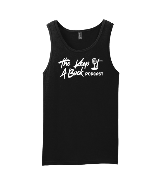 The Buck Store - The Keep it a Buck Podcast Text Logo - Black Tank Top