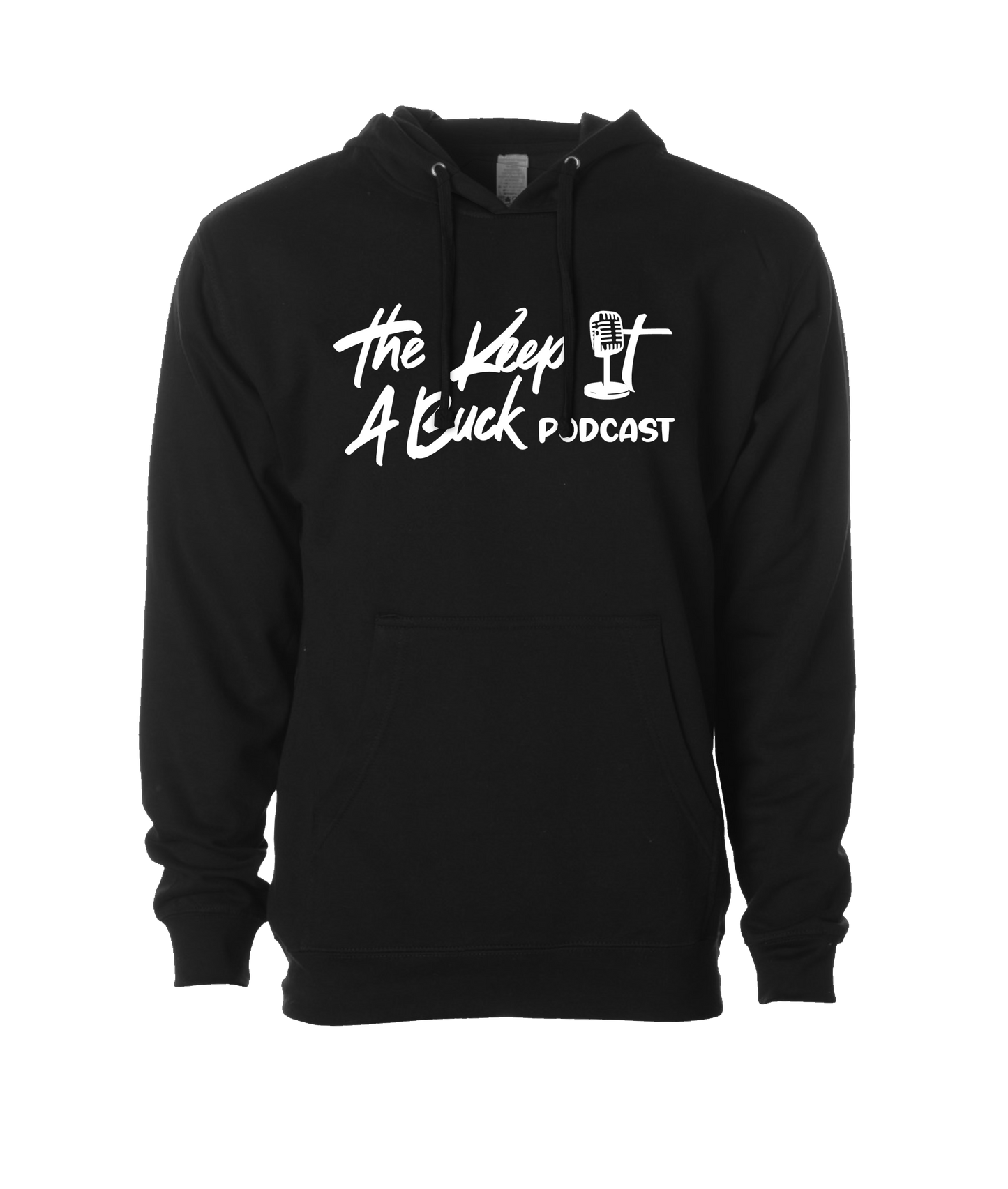 The Buck Store - The Keep it a Buck Podcast Text Logo - Black Hoodie