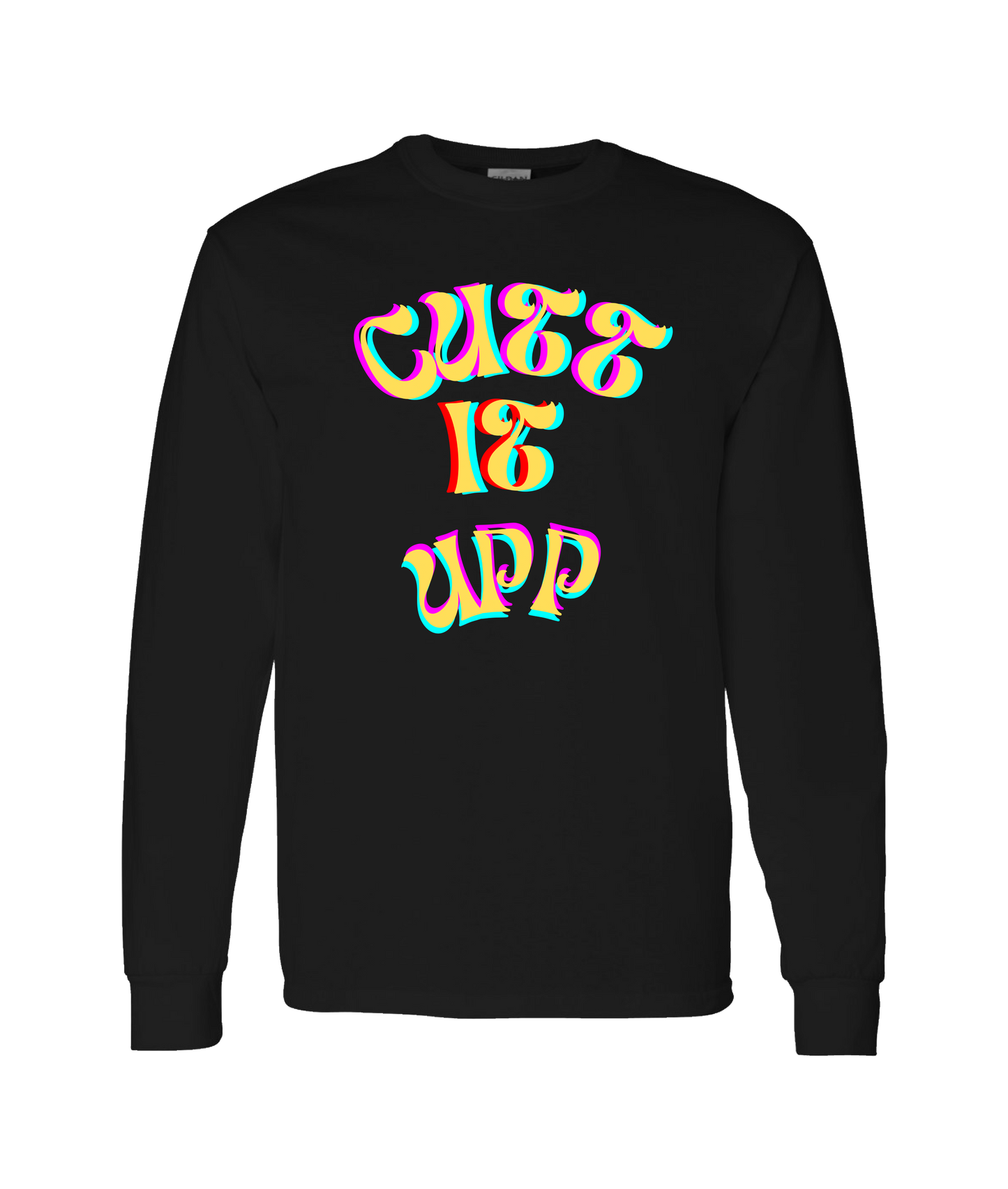 V-TCFRTOP - CUTT IT UP - Black Long Sleeve T