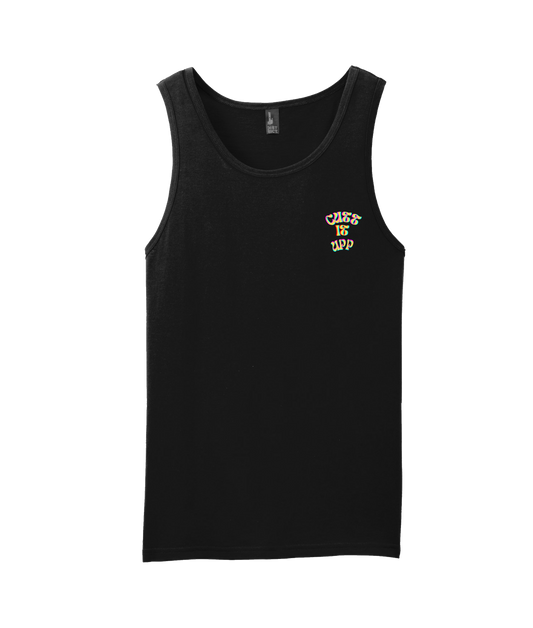 V-TCFRTOP - CUTT IT UP - Black Tank Top