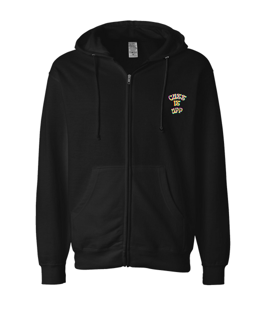 V-TCFRTOP - CUTT IT UP - Black Zip Up Hoodie