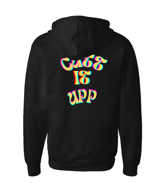 V-TCFRTOP - CUTT IT UP - Black Zip Up Hoodie