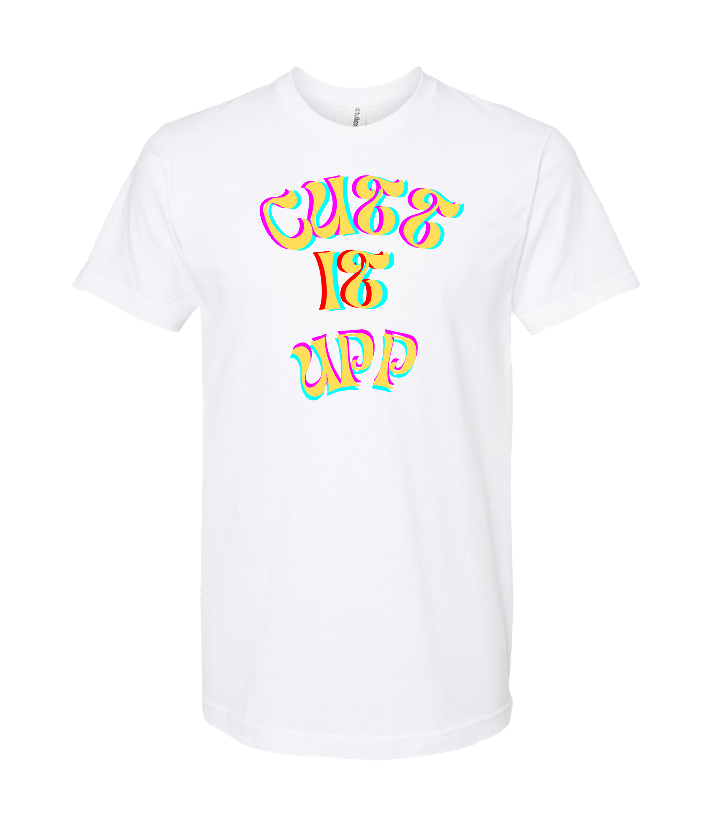 V-TCFRTOP - CUTT IT UP - White T Shirt
