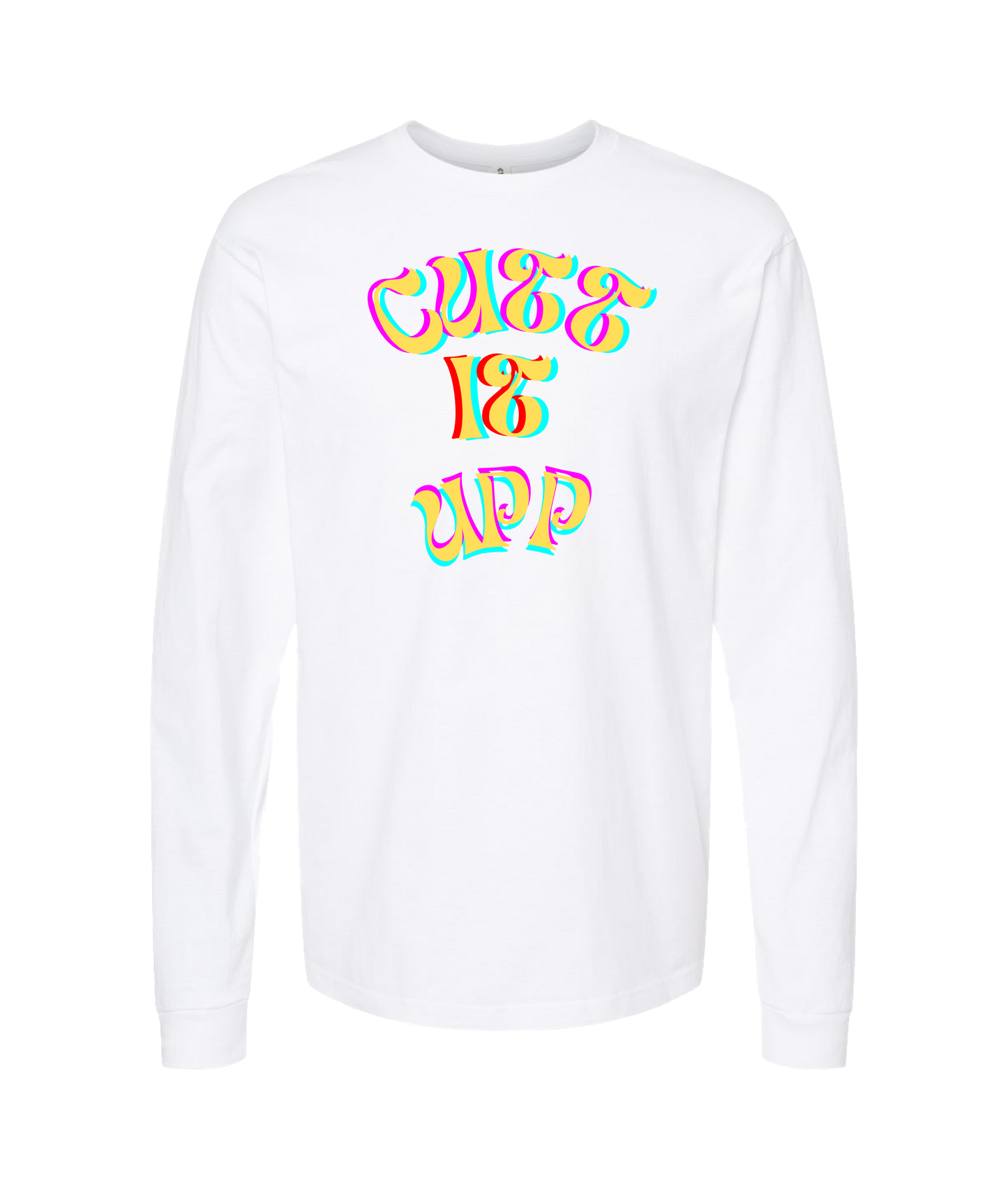 V-TCFRTOP - CUTT IT UP - White Long Sleeve T