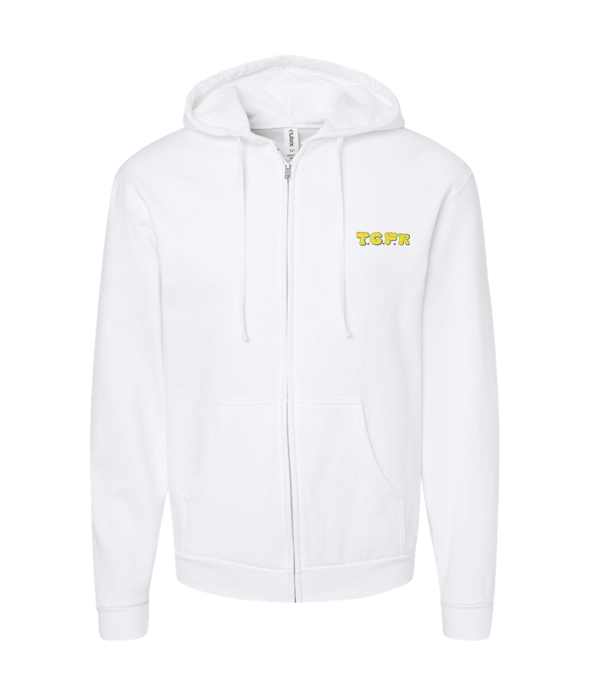 Tha Cutt Factory Records - T.C.F.R - White Zip Up Hoodie