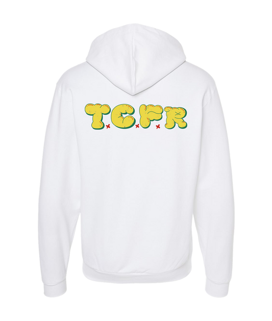 Tha Cutt Factory Records - T.C.F.R - White Zip Up Hoodie