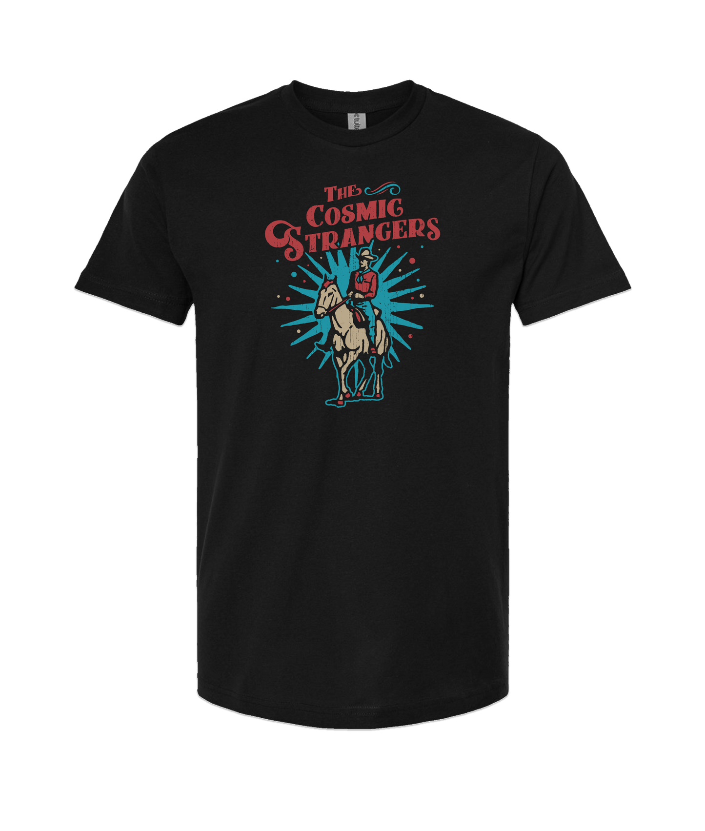 The Cosmic Strangers - Cowboy - Black T-Shirt