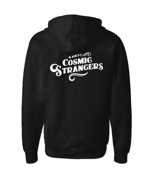 The Cosmic Strangers - Logo 2 - Black Zip Up Hoodie