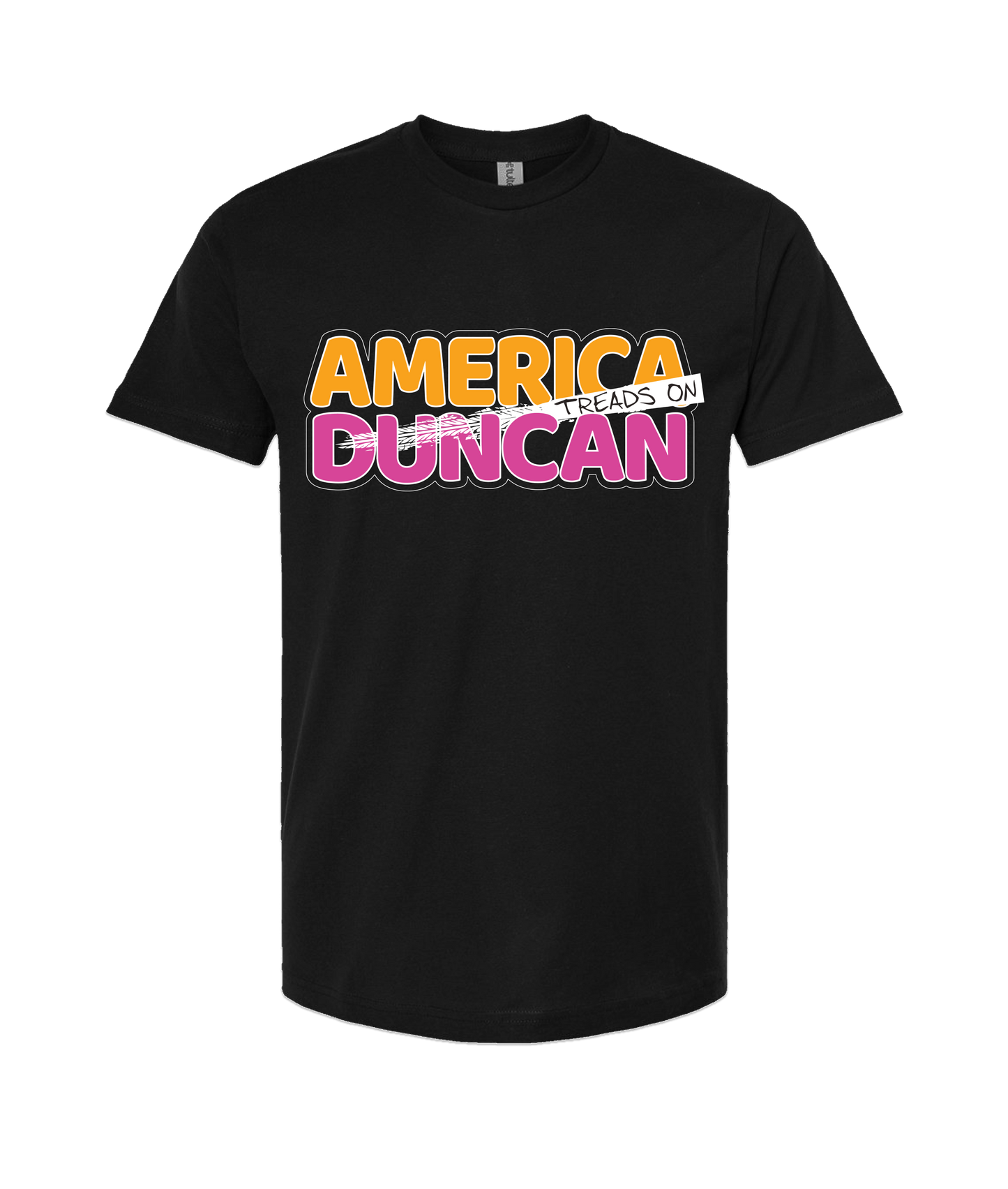 V-TDJTOP - AMERICA TREADS ON DUNCAN - Black T-Shirt