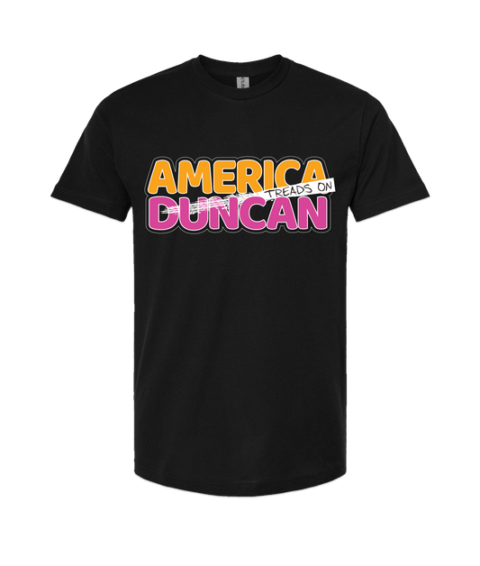 V-TDJTOP - AMERICA TREADS ON DUNCAN - Black T-Shirt