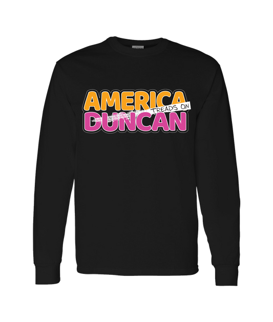 Duncan Jay - AMERICA TREADS ON DUNCAN - Black Long Sleeve T