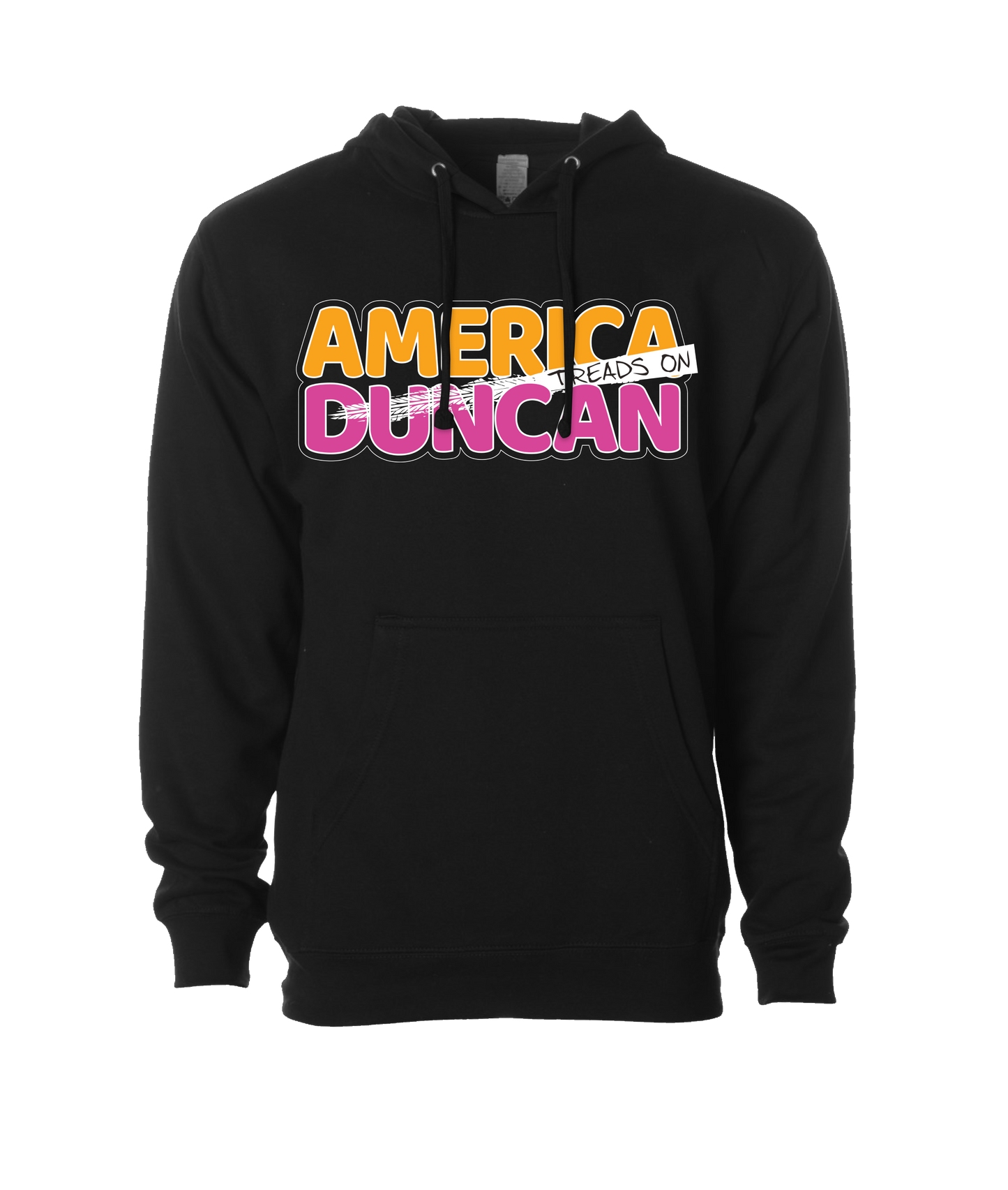 Duncan Jay - AMERICA TREADS ON DUNCAN - Black Hoodie