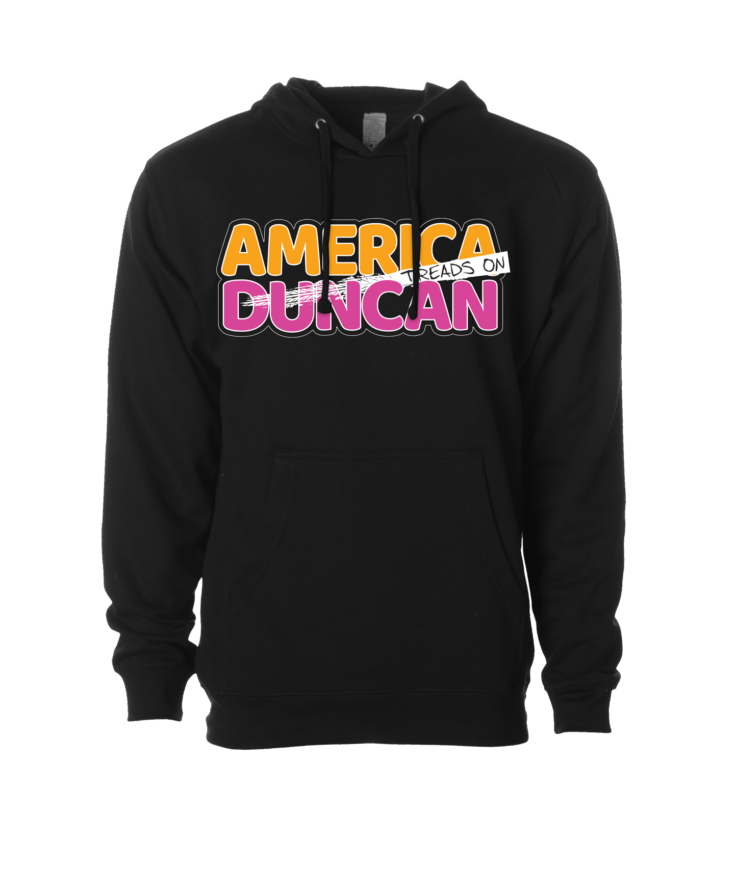 V-TDJTOP - AMERICA TREADS ON DUNCAN - Black Hoodie