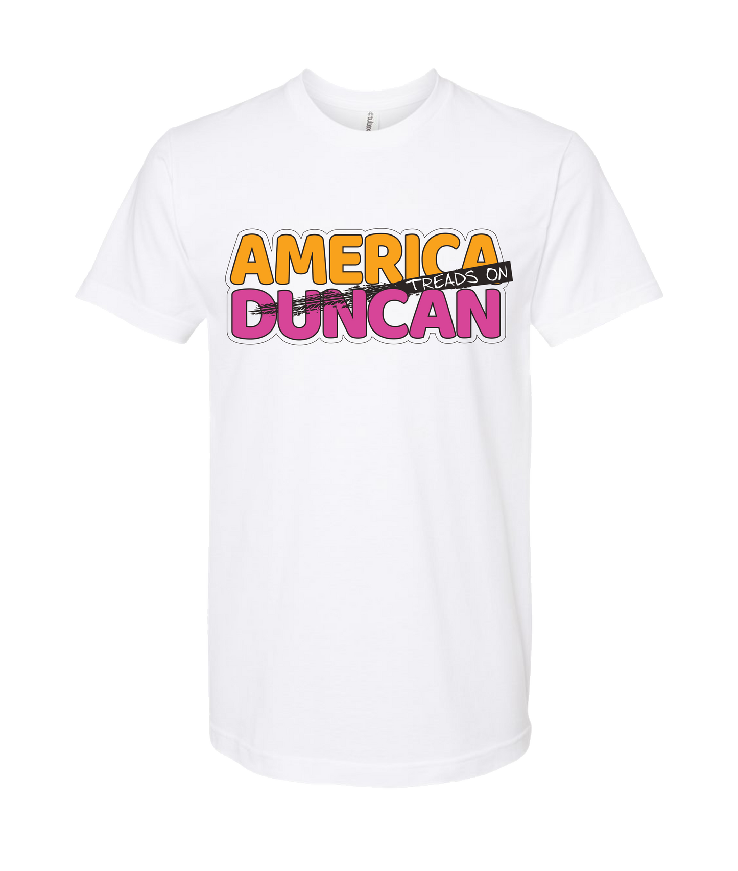 Duncan Jay - AMERICA TREADS ON DUNCAN - White T Shirt