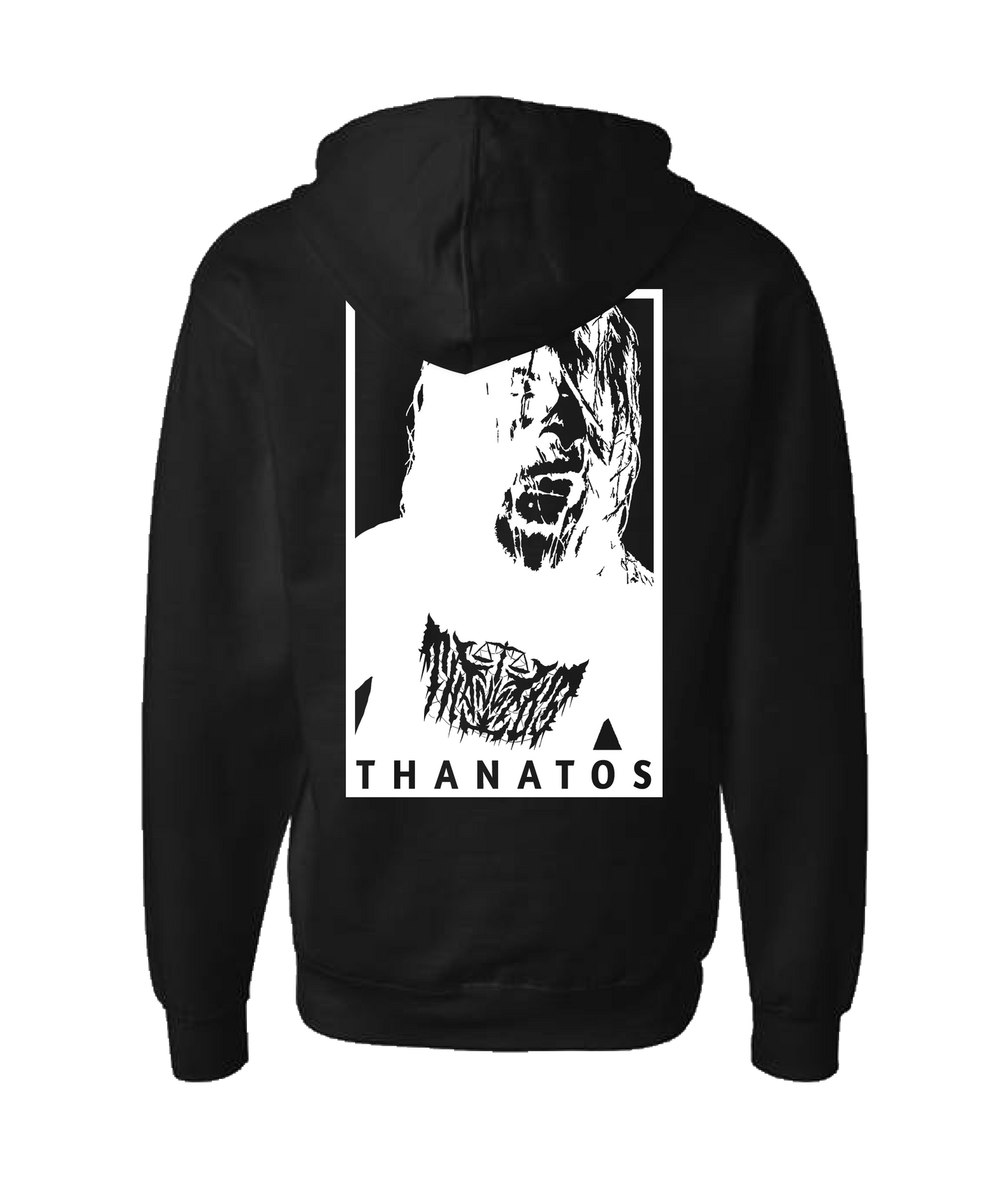 Thanatos - Better the Devil You Know Than the One You Don't - Black Zip Up Hoodie