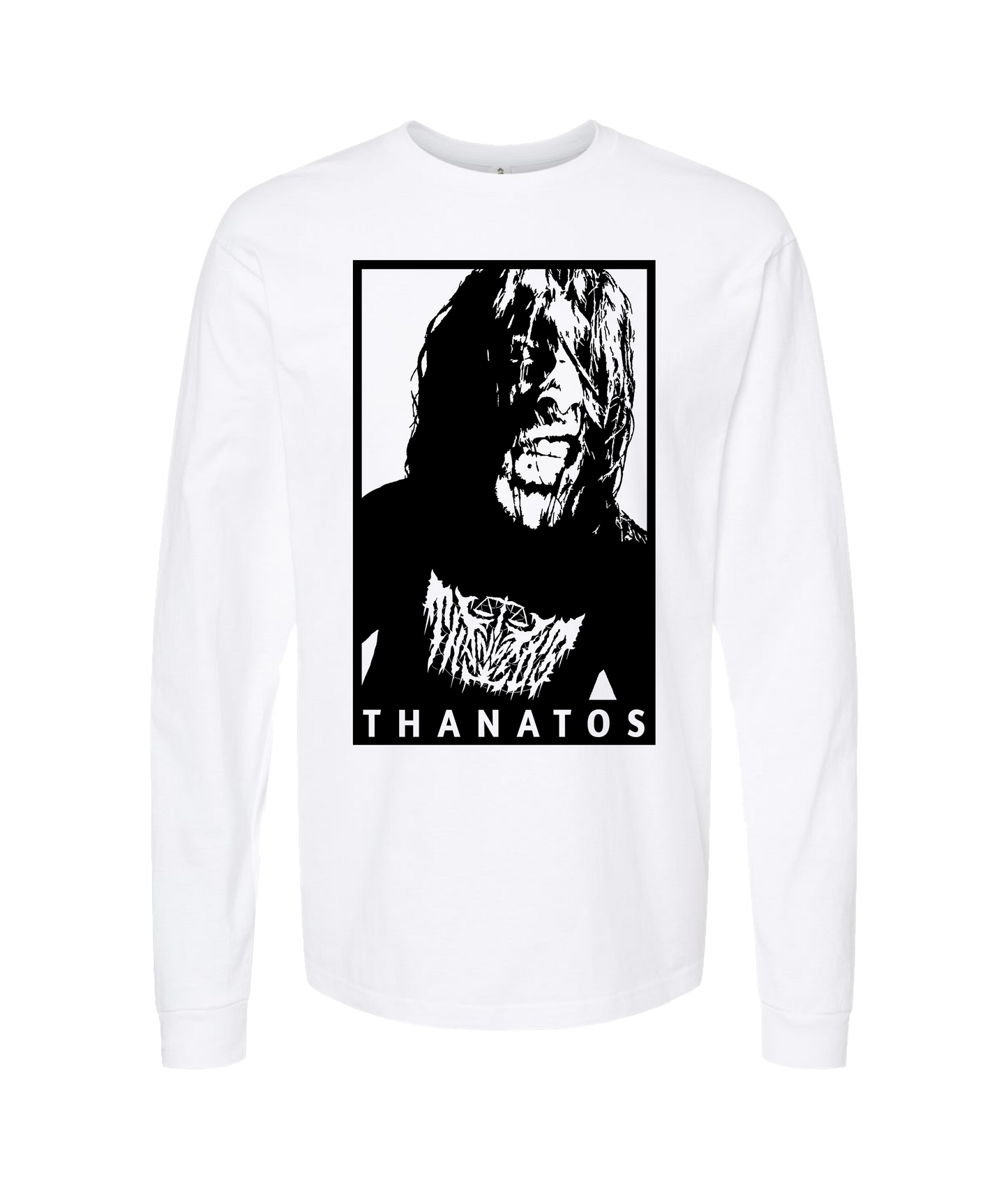 Thanatos - Better the Devil You Know Than the One You Don't - White Long Sleeve T