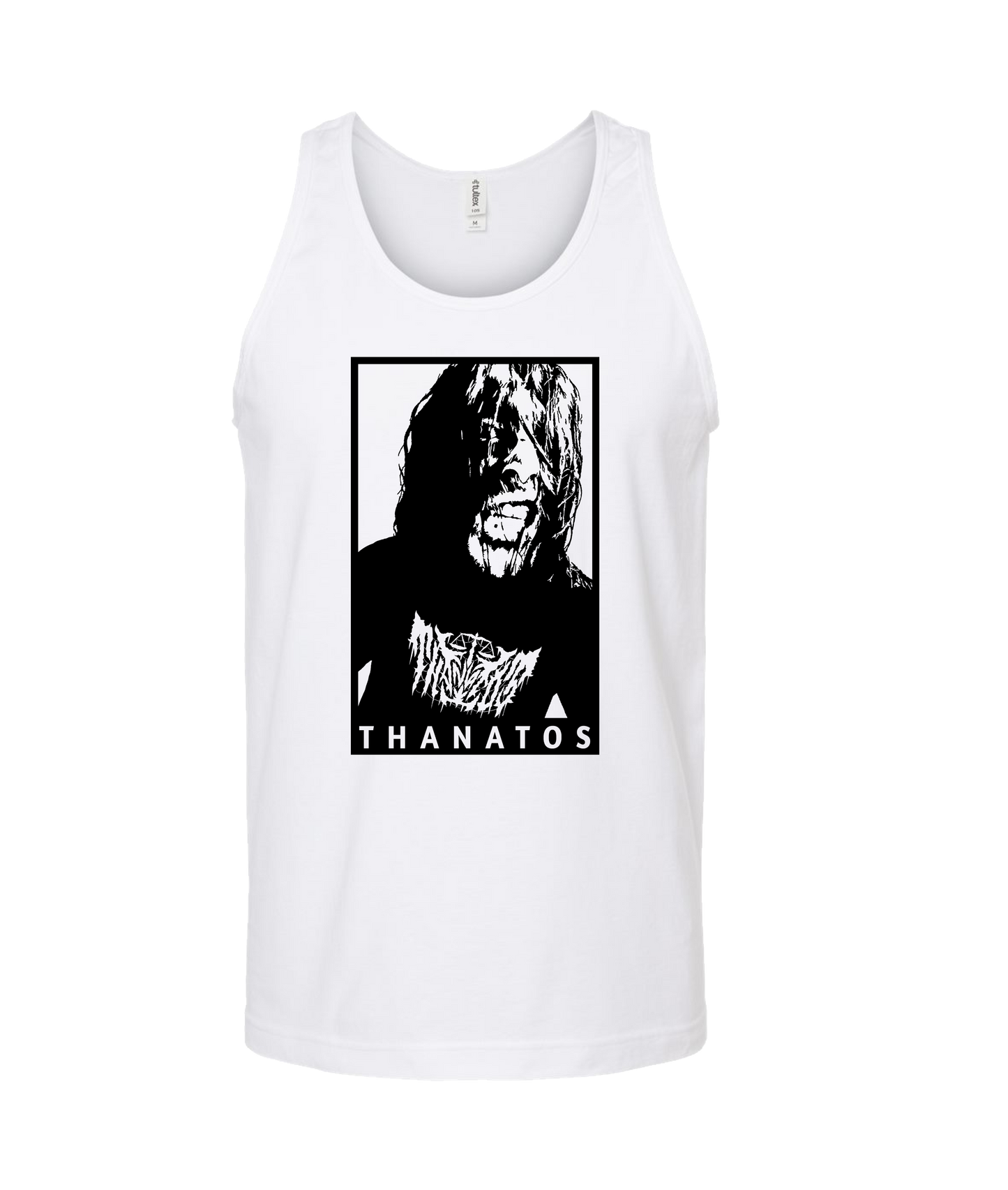 Thanatos - Better the Devil You Know Than the One You Don't - White Tank Top