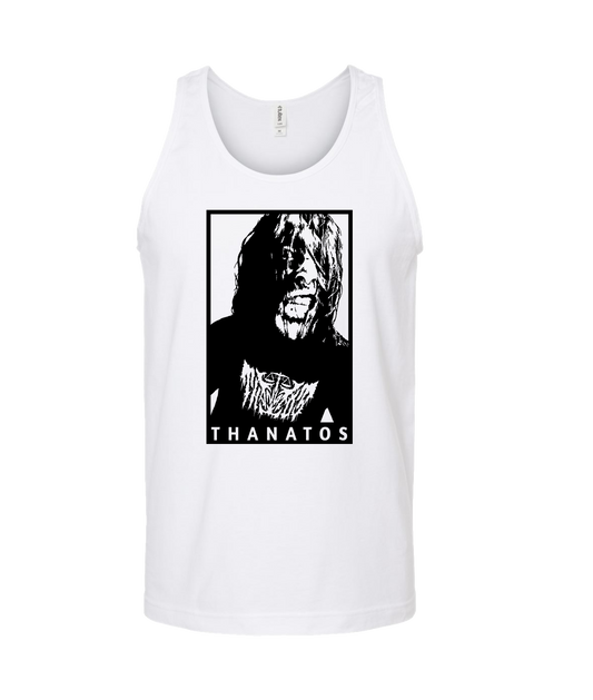 Thanatos - Better the Devil You Know Than the One You Don't - White Tank Top