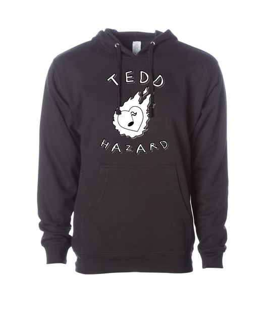 Tedd Hazard - Heart Logo - Black Hoodie