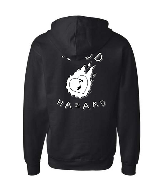 Tedd Hazard - Heart Logo - Black Zip Hoodie