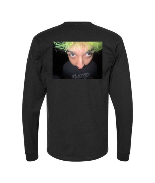 V-TJMSTOP - GreenJunies - Black Long Sleeve T