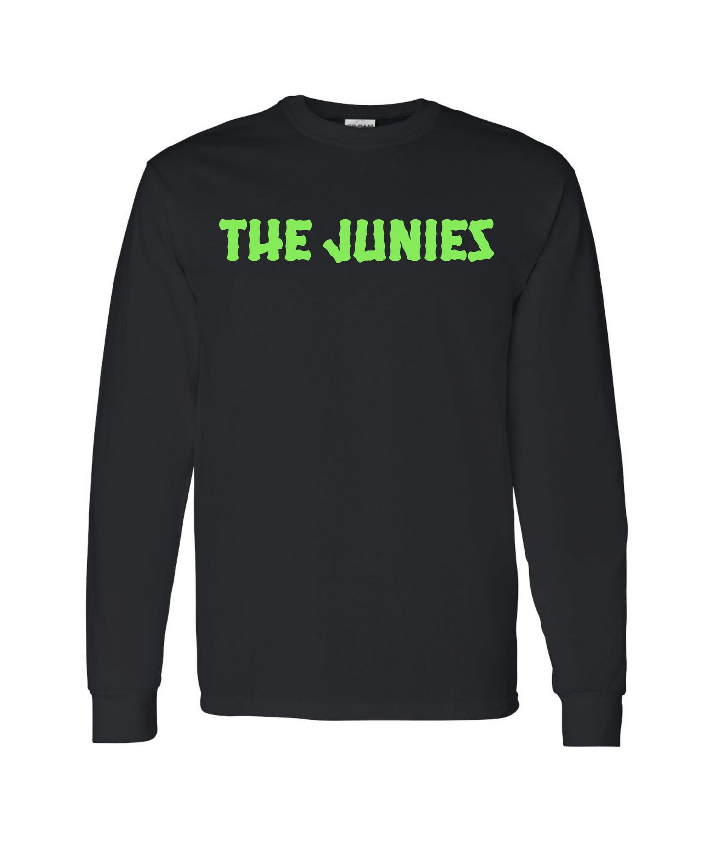 V-TJMSTOP - GreenJunies - Black Long Sleeve T