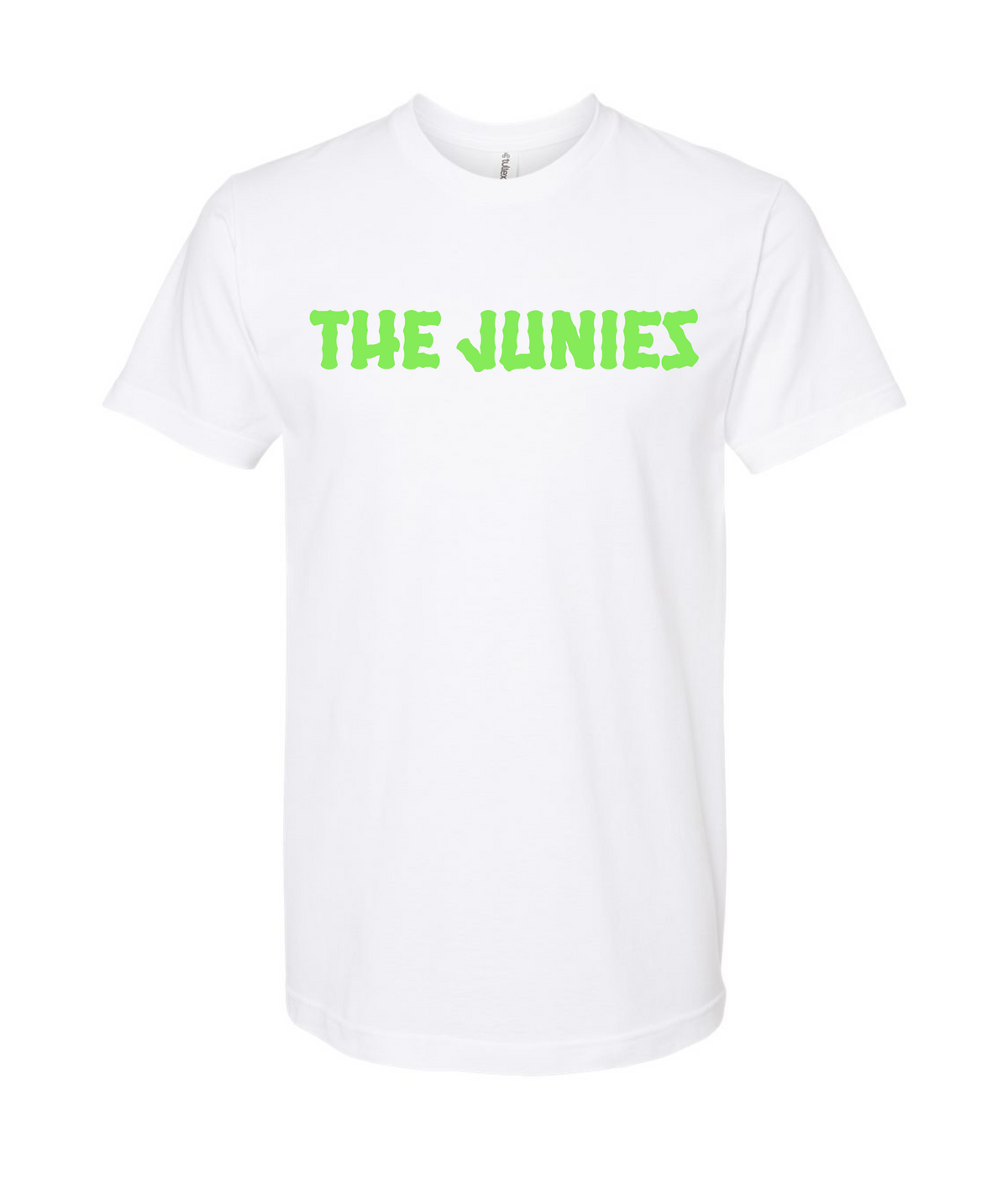 The Junies' Merch Stand - GreenJunies - White T Shirt