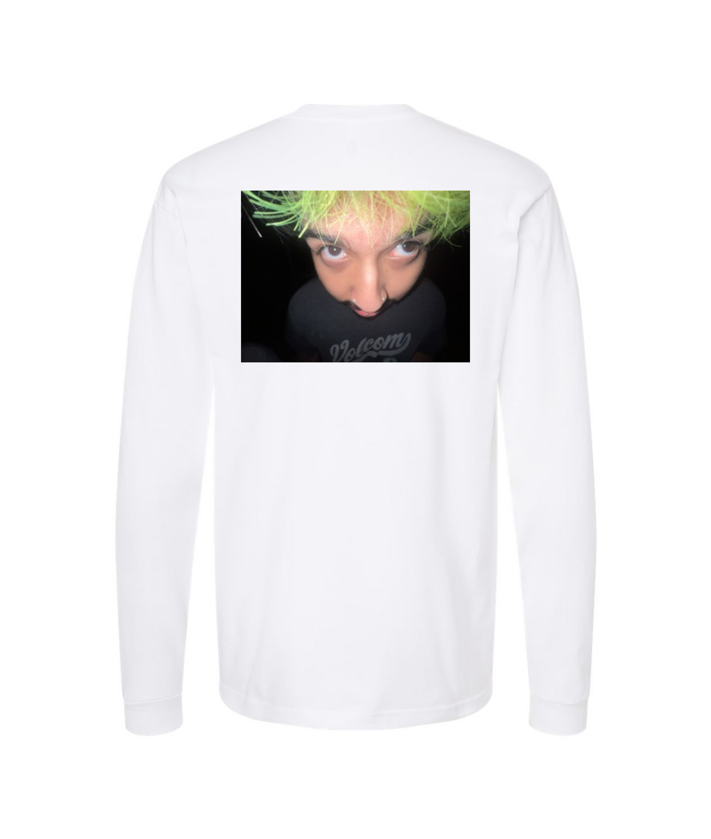 V-TJMSTOP - GreenJunies - White Long Sleeve T