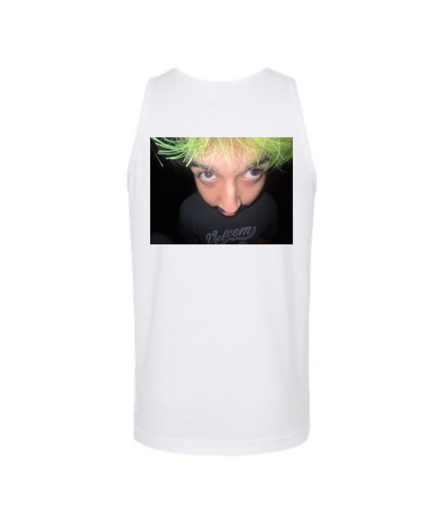 V-TJMSTOP - GreenJunies - White Tank Top